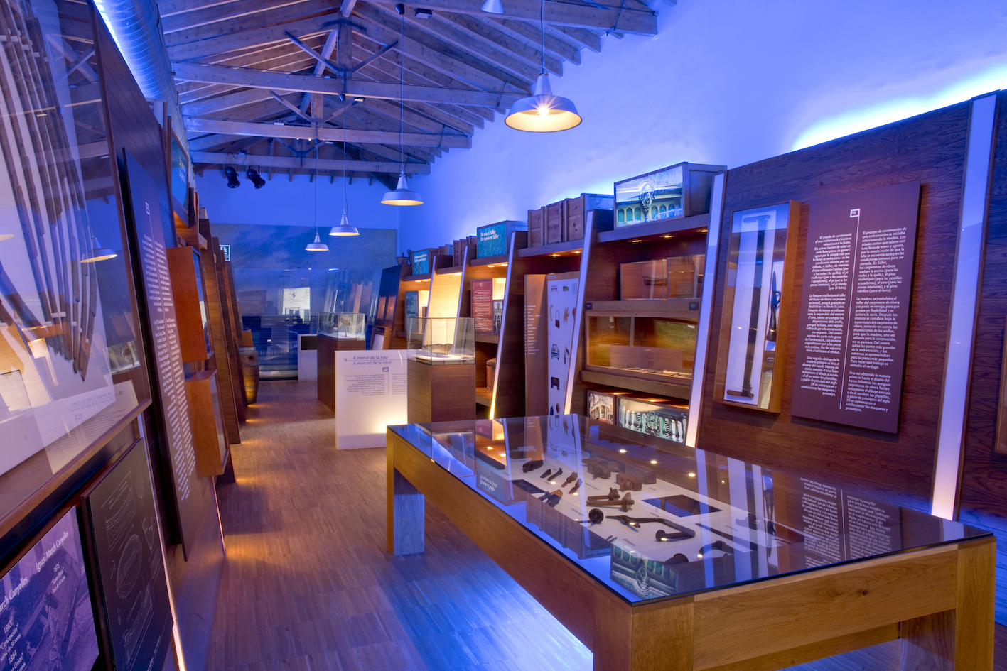 Interior del Museu de la Mar de Sóller.
