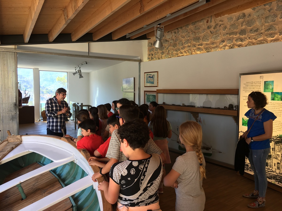 Students visiting the Maritime Museum, Sóller